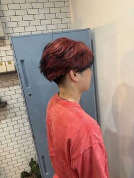 リアンドコー(Re&co) ＊メンズフェザーショート＊エンドカラー＊