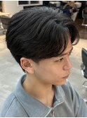 曲がる縮毛矯正/縮毛矯正/センターパート/千葉駅/千葉/齊藤大樹