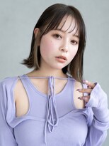 アルバム 新宿(ALBUM SHINJUKU)&nbsp;ボブミディアム前髪カットデザインカラー_F80842