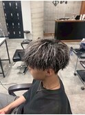 メッシュツイスパパーマ/メンズ/刈り上げ/眉毛/ツイスト