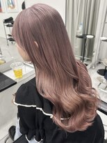 リムレスバイサンク 万代 新潟駅(LIMLESS by cinq)&nbsp;新潟ミルクティーベージュホワイトブロンド顔周りレイヤー韓国◆