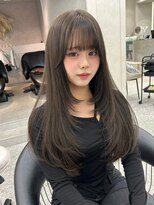 ロンドルピナス 小倉(Lond Lupinus) 黒髪カタログ/オリーブグレー/ココアベージュ/小顔に見せるヘア