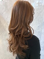 プラス アヴェダ(PLUS AVEDA)&nbsp;透け感ミルクティーカラー×ロングレイヤー