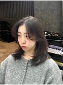 大人かわいいミディアムレイヤー