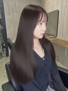 ロイオブジゼル(roi of GiseL) ロング 髪質改善 トリートメント 透明感カラー ブラウン 艶髪