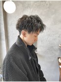 【萩原】センターパートショート/ツイストスパイラルパーマ