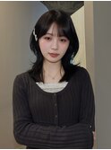 チョコレートカラー顔周りレイヤー20代~50代【西新大濠荒戸】