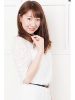 エノワ ヘアラウンジ 浦和駅西口本店(enowa HAIR LOUNGE)&nbsp;【丸顔さんにオススメ】縦長ミディアムレイヤー[浦和駅/enowa]