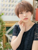カバーヘア ブリス 戸田公園西口店(COVER HAIR bliss)&nbsp;斜めバングで小顔くせ毛風ショートボブa戸田公園20代30代40代!