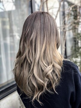 グロー(hair make grow) イルミナカラー　バレイヤージュ