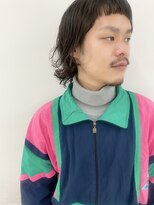 エンドリンク(endlink) オン眉短め前髪×ウルフパーマメンズ