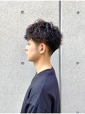 メンズ刈り上げパーマスタイル