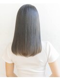 ダークグレージュ×シルキーストレート◎