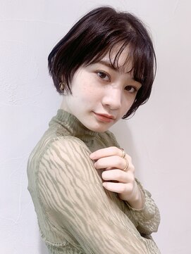 アルバム 新宿(ALBUM SHINJUKU) ラフショート_ミニウルフテラコッタくすみブルー_68539