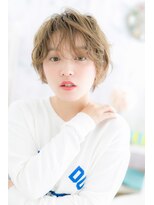 ミック ヘアアンドメイク アップ 駒込店(miq Hair&Make up)&nbsp;くせ毛風無造作カール大人ガーリー束感ショートウルフb1