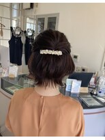 ヘアサロン イリー 西那須野(iLii)&nbsp;お呼ばれヘアセット＊ボブのハーフアップ＊結婚式や二次会にも！