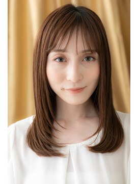 カバーヘアアンドスパ ブリス 浦和(COVER HAIR&SPA bliss) カーキベージュ大人かわいいレイヤーロングY浦和20代30代40代