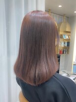 ロンドプランタン 恵比寿(Lond Printemps) ワンカールで可愛い艶髪ピンクベージュ 縮毛矯正の美髪ヘア