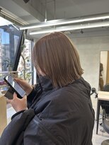 ルネ 北千住(Renee) ミルクティーベージュカラー_ケアブリーチ_ダブルカラー