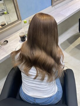 アソビセカンド 原宿(ASOBI 2nd) ロング/ミルクティーカラー/ハイトーンカラー