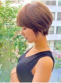 レイヤーカット/顔周り/前髪カット/ショート/ボブ/銀座