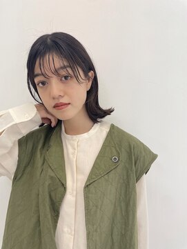 リブレ(LIBRE+hp) シースルーバング　切りっぱなしボブ　外ハネ