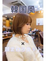ヘアーメイク ダンス(hair make DANCE)&nbsp;顔周りがポイント★韓国風ボブ