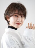 切りっぱなしボブ美髪ピンクブラウンエアリーロング[銀座]