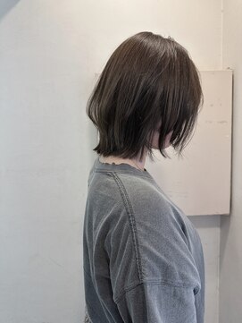 キャンバス バイ ネオリーブ 横浜西口(Canvas by neo.) ボブレイヤー くびれヘア 透明感 グレージュ 横浜sk