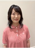 波ウェーブパーマ