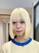 エゴ 池袋(EGO)&nbsp;抜きっぱなし/ホワイトブロンド/ボブ/ボブカット/ハイトーンボブ