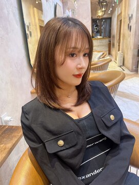 ロンドローズ 名古屋(Lond damaskRose) 顔周り ボブ 韓国 レイヤー ダブルカラー 名駅 リタッチ425