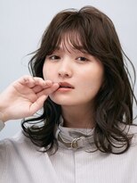 ガリカ 博多(Gallica)&nbsp;色っぽく可愛いニュアンスカールのセミロングヘア