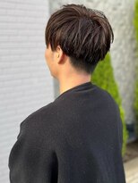 サニー美容室&nbsp;アッシュベージュカラー メンズショート ツーブロック 20代30代