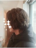 癖毛を活かしたドライカット