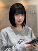 黒髪ボブ