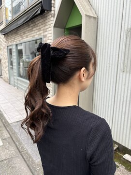 アッシュ 下北沢店(Ash) 簡単ポニーテールアレンジ