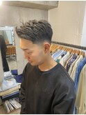 メンズカットフェードスキンフェードテーパーフェード七三分け