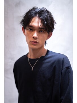 ハバナ 渋谷(HAVANA) フェザーパーマ/メンズショート/センターパート