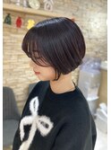 大人可愛い×韓国風ボブ｜顔まわりレイヤーで小顔見せ