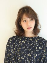 エムスラッシュ センター南(M.SLASH) ■外ハネブラウンフェミニンミディアムM.SLASHセンター南15-13