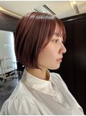 乾かすだけで収まる内ボブスタイル