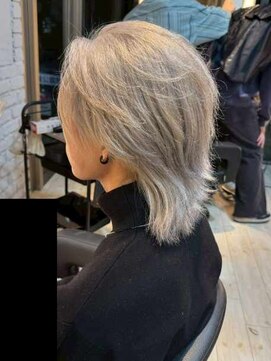 フェノメノン 栄店(PHENOMENON) メンズ/ウルフ/2ブリーチカラー/ホワイト