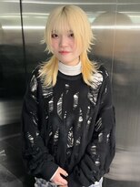 Nuuk 立川 ケアブリーチ/ハイトーン/ブリーチ【ヌーク】&nbsp;ミルクティーブロンド/ケアブリーチ/レイヤーカット/立川/立川駅
