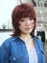 ユーリカ(Eurica) 海外ヘア/レイヤーカット/赤髪/ブリーチなしダブルカラー/Eurica