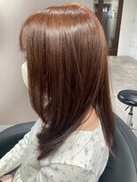 ヌーヌー 鶴ケ峰(nuu nuu)&nbsp;フェイスラインレイヤーでまとまる艶感ヘア