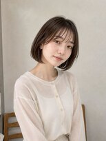 レセ 南柏店(Laissez)&nbsp;ナチュラルボブ/やわらかブラウン/大人かわいい/ワンカール/清楚