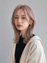 トリニティ(trinity) ブリーチ ダブルカラー レイヤーウルフ ミルクティーベージュ