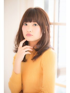 アリエッタ(aRietta) 【aRietta】ショコラブラウンでツヤ髪に☆カジュアルセミディ