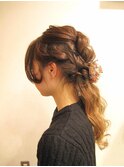 パーティーアップ　ロング　ダウンスタイル